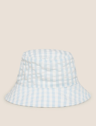 Marks and Spencer Kids' Cotton Gingham Sun Hat (0-12 Mths)