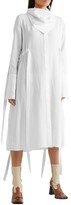 Thumbnail for your product : Ellery Zeni Tie-detailed Cloque Midi Dress