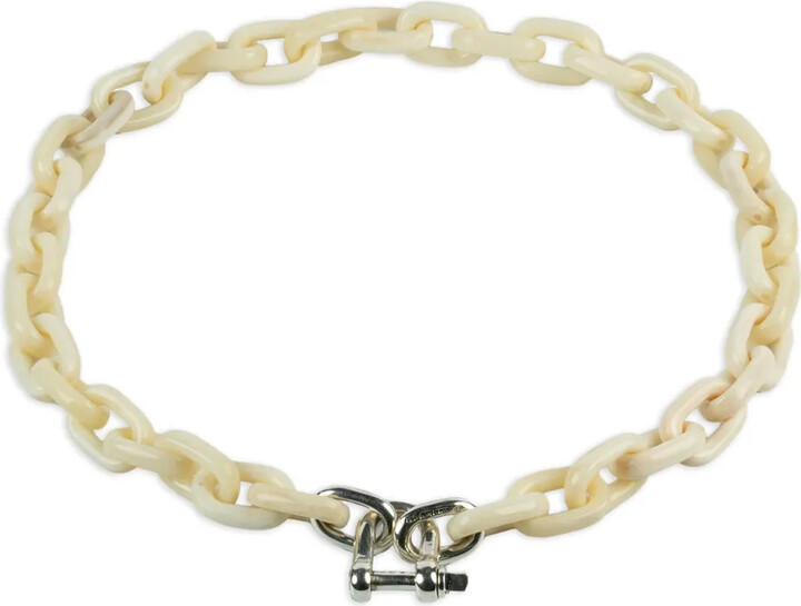 Parts of Four Sterling Silver Chain-Link Necklace