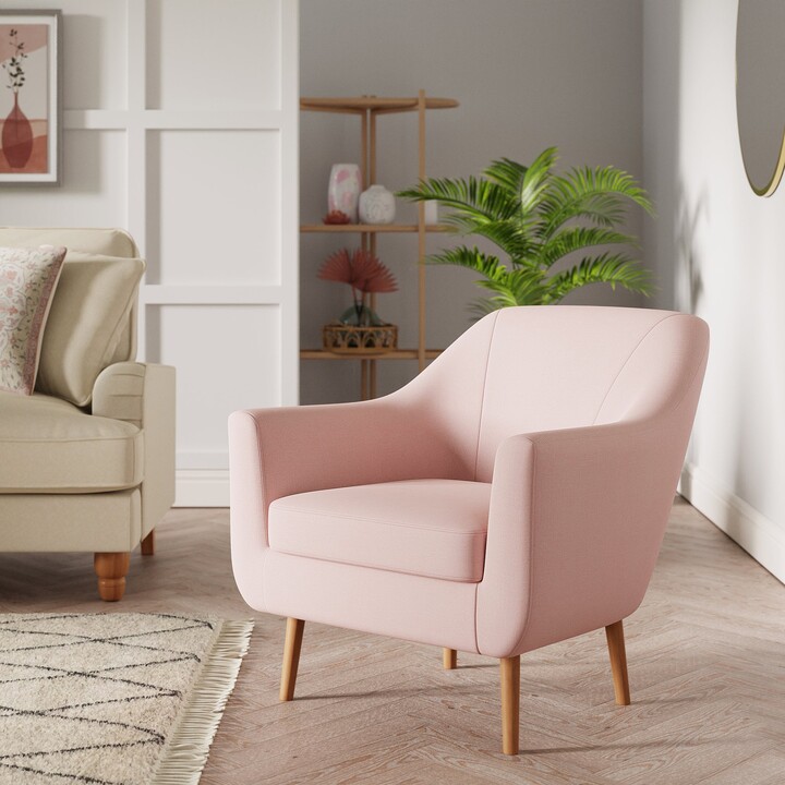 Dunelm Eddie Luna Tub Armchair Blush ShopStyle
