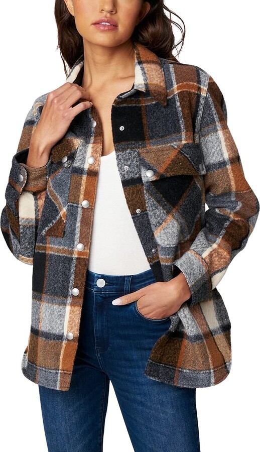 Blank NYC Womens Luxury Clothing Plaid Shirt Jacket ShopStyle