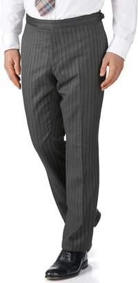 Charles Tyrwhitt Charcoal Stripe Slim Fit Morning Suit Pants Size 34/32