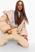 Thumbnail for your product : boohoo Oversized Sleeve Hooded Puffer Jacket
