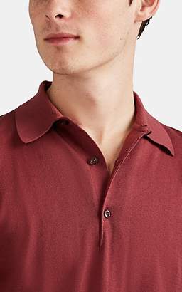 John Smedley Men's Fine-Gauge Sea Island Cotton Polo Shirt - Pink