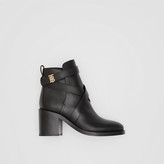 Thumbnail for your product : Burberry Monogram Motif Leather Ankle Boots