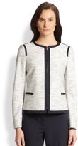 Thumbnail for your product : HUGO BOSS Koralie Jersey Tweed Jacket