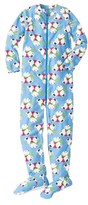 Thumbnail for your product : Hanna Andersson One-Piece Fleece Pajamas (Toddler Girls & Little Girls)