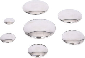 Tickit Sensory Reflective Silver Buttons - Set Of 7