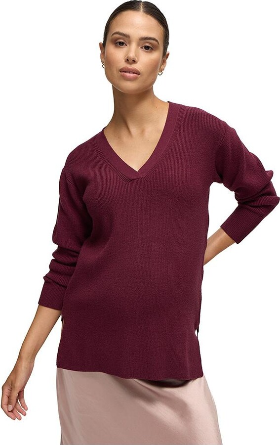 Ingrid & Isabel Ingrid + Isabel Side Zip Nursing Sweater