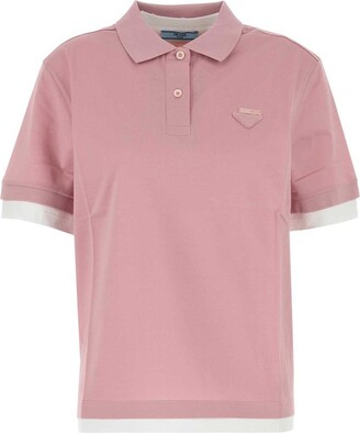 Prada Silk and cotton polo shirt - ShopStyle
