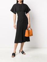 Thumbnail for your product : Victoria Beckham Flared Short-Sleeve Midi Dress