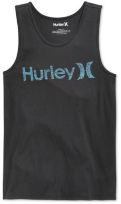 Hurley Men's One and Only Graphic-Print Logo Tank