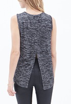 Thumbnail for your product : Forever 21 Contemporary Marled Tulip-Back Tank
