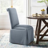 Thumbnail for your product : Kelly Clarkson Home Lillian Upholstered Solid Back Skirted Side Chair