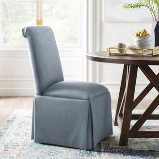 Kelly Clarkson Home Lillian Upholstered Solid Back Skirted Side Chair