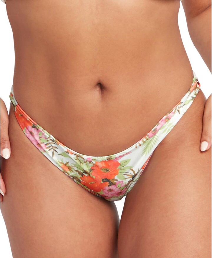 Juniors Womens Floral Print Bikini Swim Bottom Separates