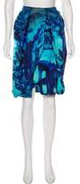 Thumbnail for your product : Prada Printed Knee-Length Skirt multicolor Printed Knee-Length Skirt