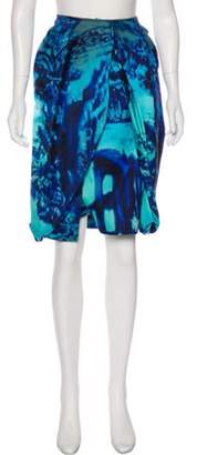 Prada Printed Knee-Length Skirt multicolor Printed Knee-Length Skirt