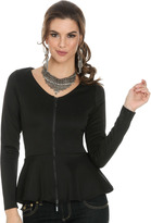 Thumbnail for your product : Arden B Long Sleeve Peplum Top