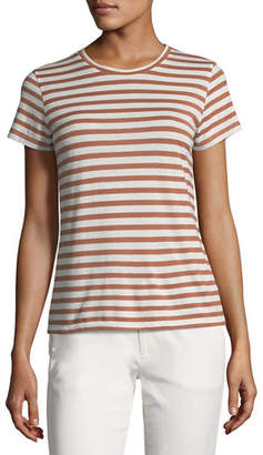 Vince Bengal Stripe Essential Cotton T-Shirt