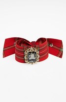 Thumbnail for your product : Cara Plaid Ribbon Bracelet