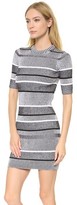 Thumbnail for your product : Alexander Wang T by Rib Knit Short Sleeve Dress