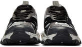Thumbnail for your product : Valentino Black and Grey Garavani Bounce Sneakers