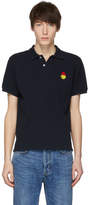Thumbnail for your product : Ami Alexandre Mattiussi Navy Limited Edition Smiley Edition Pique Polo