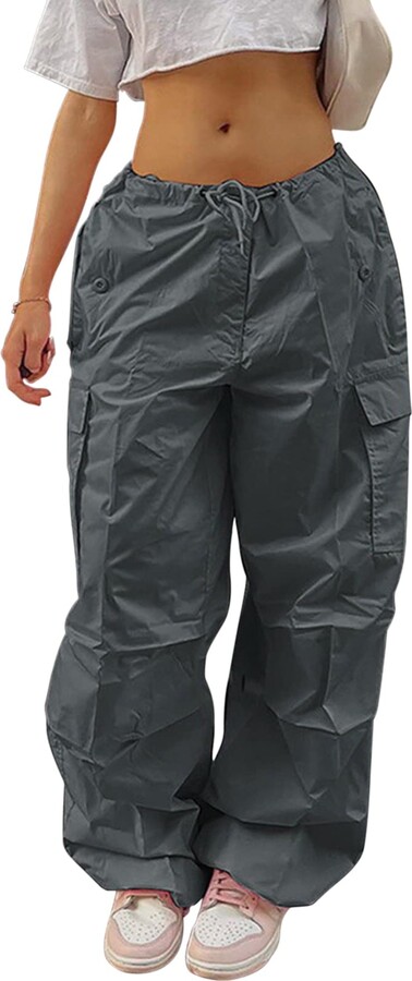 Puimentiua Cargo Trousers Women Adjustable Casual Y13k Cargos
