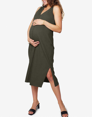Madewell Ingrid and Isabel& Maternity EveryWear Relaxed Column Dress