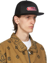 Thumbnail for your product : Rhude Black & Red Pit Stop Trucker Cap