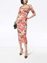Thumbnail for your product : Dolce & Gabbana Floral Print Ruched Dress