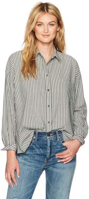 Vince Women's Striped Boxy Shirt