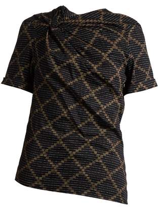 Etoile Isabel Marant Jancis geometric-print cotton top