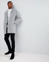 Thumbnail for your product : Celio Long Sleeve Shirt With Grandad Collar In White