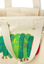 Thumbnail for your product : Out of Print Bookshelf Bandit Tote in Caterpillar