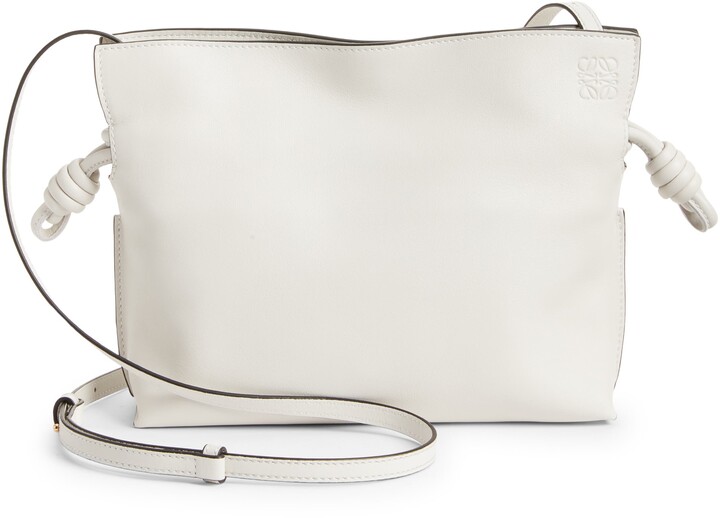white leather clutch
