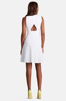 Thumbnail for your product : Donna Morgan Textured Cotton Fit & Flare Dress