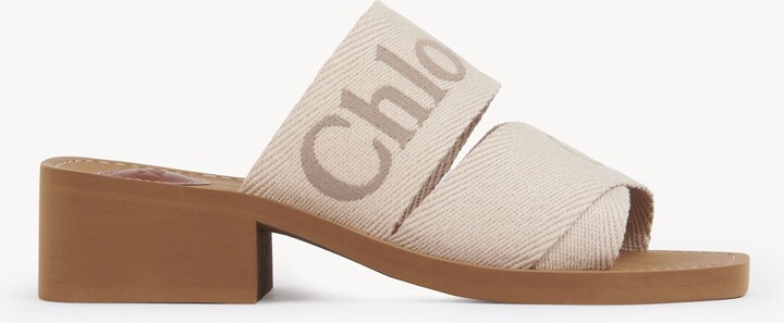 Heel Mules ChloÃ© Woody Chloé Woody Heeled Mule ShopStyle