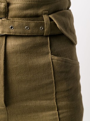 IRO Cropped High-Waist Trousers