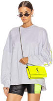Thumbnail for your product : Alexander Wang T By T by Long Sleeve Logo Sweater in Heather Grey | FWRD
