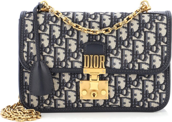 Christian Dior Dioraddict Flap Bag Oblique Canvas Medium