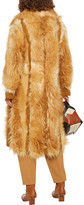 Thumbnail for your product : Stella McCartney Belted Paneled Faux Fur And Suede Coat
