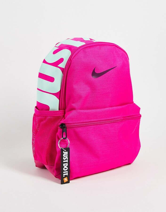 neon pink nike backpack