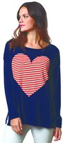Thumbnail for your product : 525 America Heart Stripe Intarsia