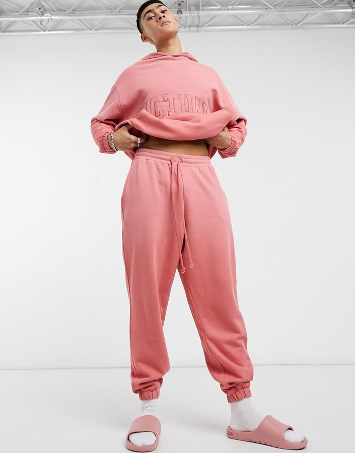 pink sweat suit