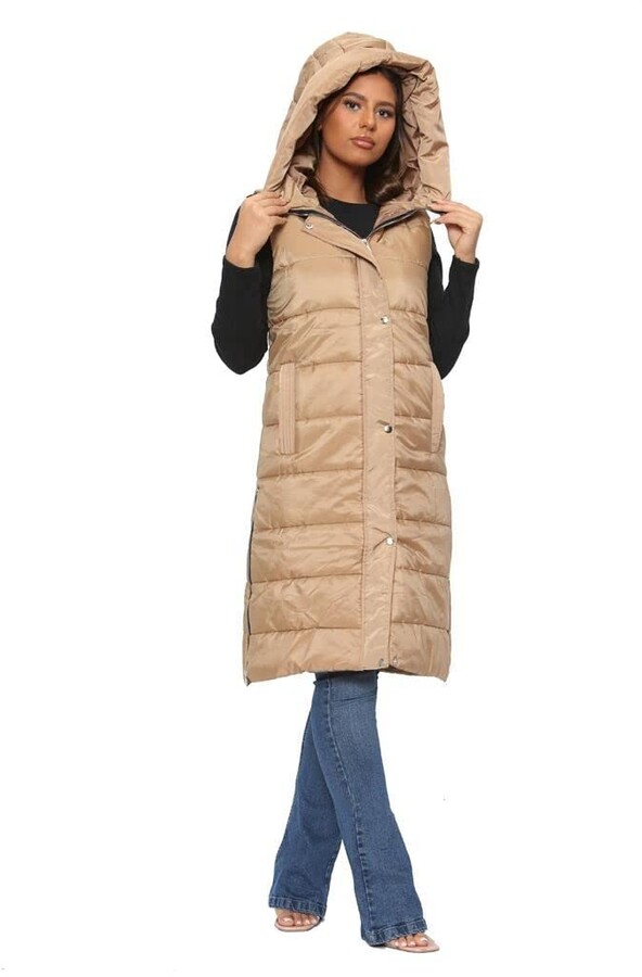 warm long puffer coat womens