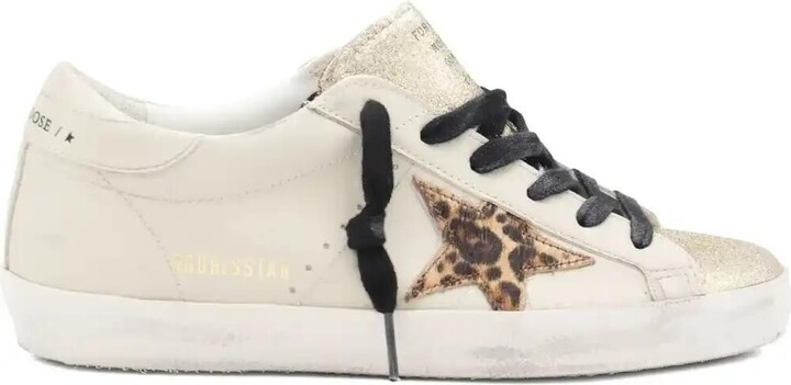 Golden Goose Super-Star Glittered Sneakers