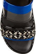 Thumbnail for your product : Marni Crystal-embellished PVC sandals