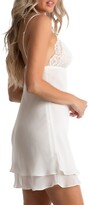 Thumbnail for your product : Jonquil Natalie Lace Trim Chiffon Chemise